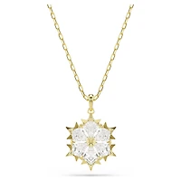 Magic set, Set (2), Mixed cuts, Snowflake, White, 18K gold finish