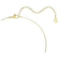 Una Angelic pendant, Mixed cuts, White, 18K gold finish