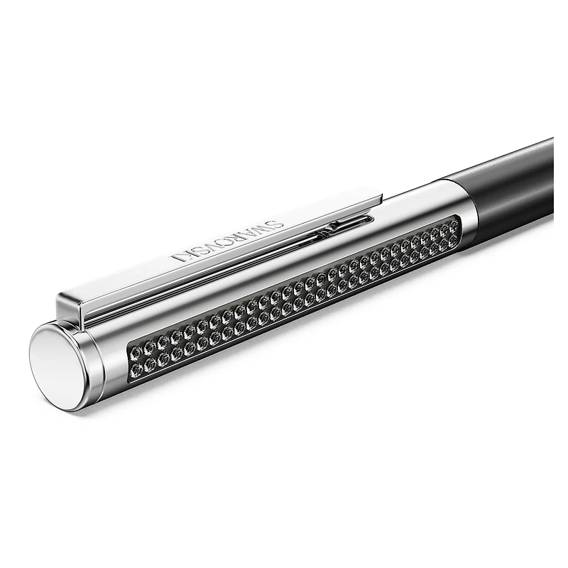 Matrix Tennis ballpoint pen, Black lacquered, chrome plated