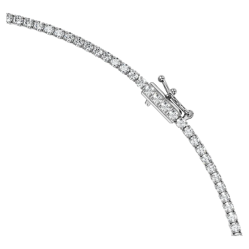 Octagon necklace, Lab-grown diamonds 12.86 ct tw, Octagon shape, 18K white gold by SWAROVSKI