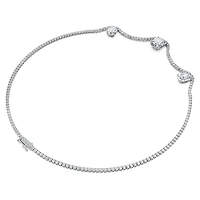 Octagon necklace, Lab-grown diamonds 19.90 ct tw, Octagon shape, 18K white gold