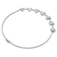 Octagon necklace, Lab-grown diamonds 37.70 ct tw, Octagon shape, 18K white gold