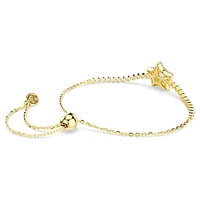 Sublima bracelet, Round cut, Star, Multicoloured, 18K gold finish