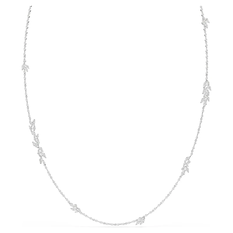 Mesmera strandage, Marquise cut, White, Rhodium plated