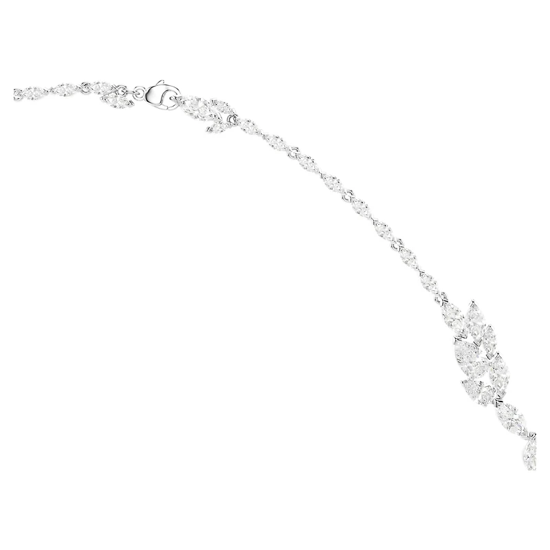 Mesmera strandage, Marquise cut, White, Rhodium plated