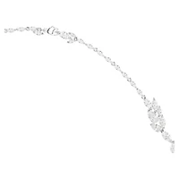 Mesmera strandage, Marquise cut, White, Rhodium plated