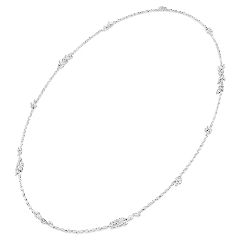 Mesmera strandage, Marquise cut, White, Rhodium plated