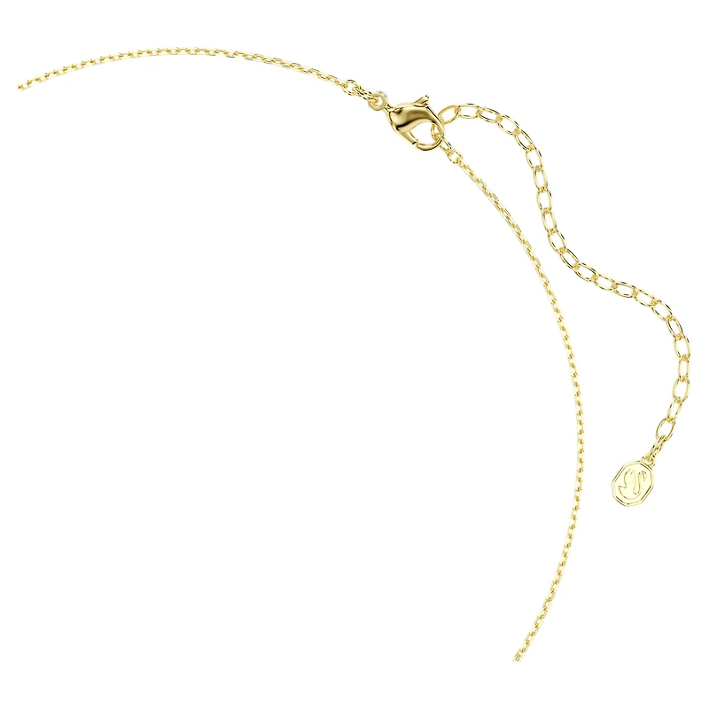 Sublima choker, Octagon cut, Green, 18K gold finish