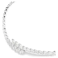 Mesmera set, Set (3), Marquise cut, White, Rhodium plated