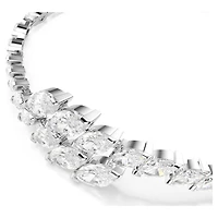 Mesmera set, Set (3), Marquise cut, White, Rhodium plated
