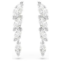 Mesmera set, Set (3), Marquise cut, White, Rhodium plated