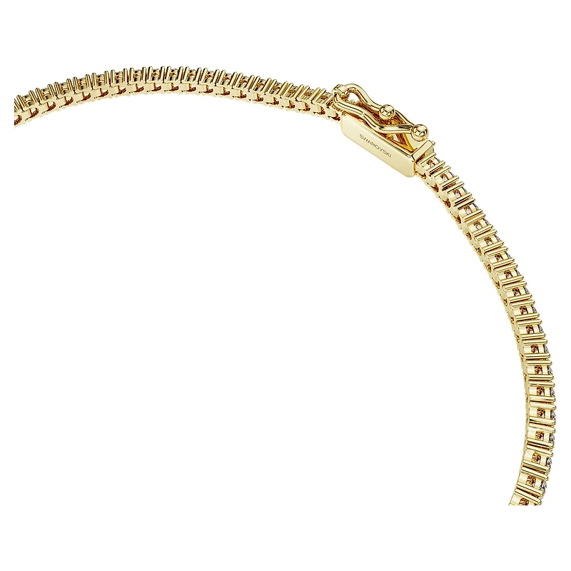 Eternity Tennis bracelet, Lab-grown diamonds 1.5 ct tw, Round shape, White, 14K yellow gold