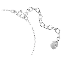 Idyllia bracelet, Mixed cuts, Snowflake, White, Rhodium plated
