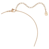 Mesmera pendant, Marquise cut, White, 18K rose gold finish