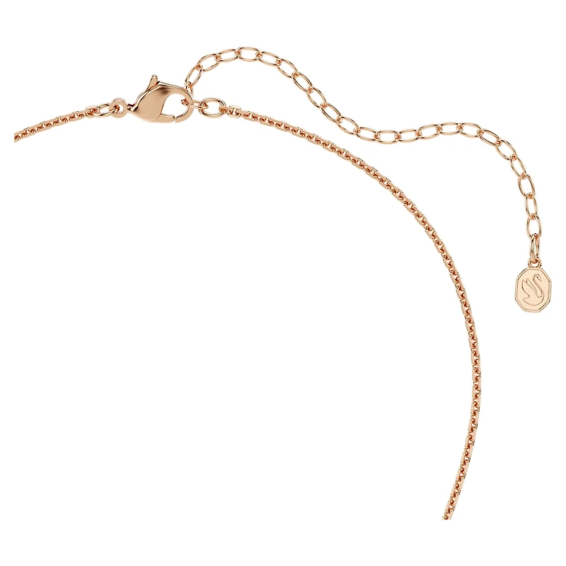 Sublima pendant, Round cut, White, 18K rose gold finish
