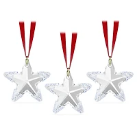 Exclusive Winter Star Ornament Set of 3, White