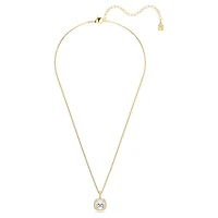 Una Angelic pendant, Cushion cut, White, 18K gold finish
