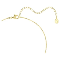 Una Angelic pendant, Cushion cut, White, 18K gold finish
