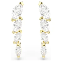 Mesmera set, Set (2), Marquise cut, White, 18K gold finish