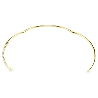 Mesmera choker, Mixed cuts, White, 18K gold finish