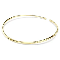 Mesmera choker, Mixed cuts, White, 18K gold finish