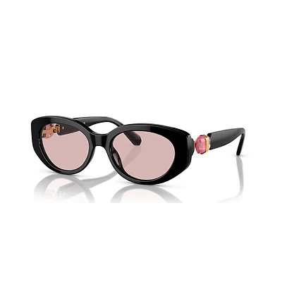 Sunglasses, Oval shape, SK6002, Black