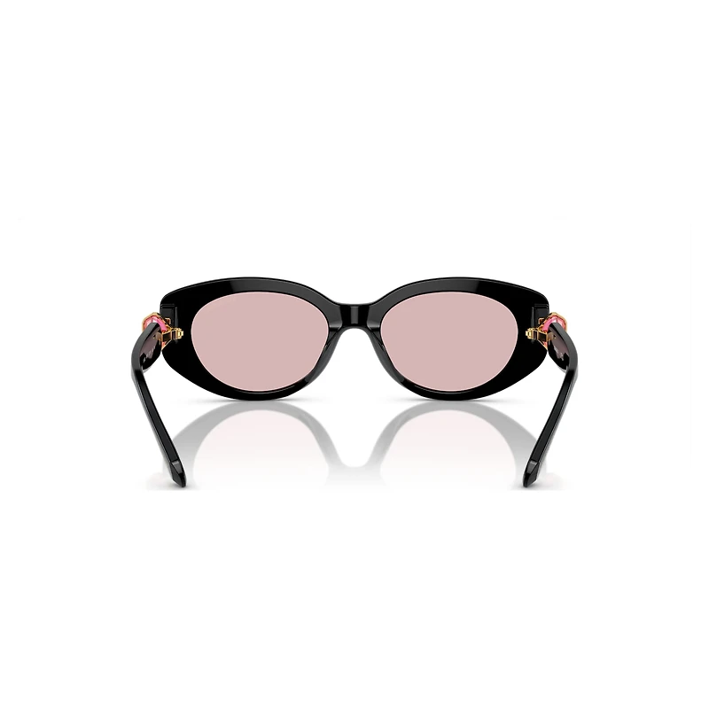 Sunglasses, Oval shape, SK6002, Black by SWAROVSKI
