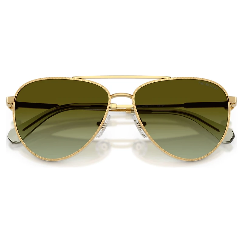 Sunglasses, Pilot shape, SK7009, Gold tone by SWAROVSKI