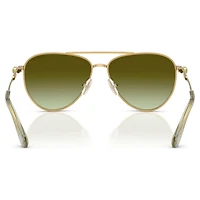 Sunglasses, Pilot shape, SK7009, Gold tone by SWAROVSKI