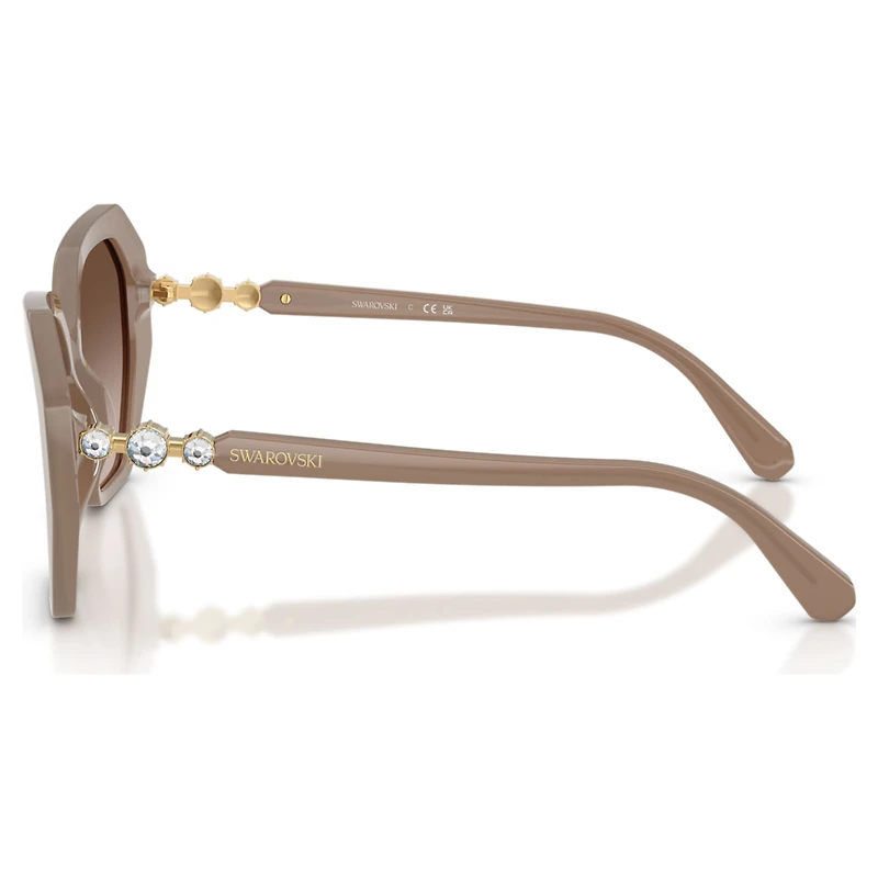 Sunglasses, Square shape, SK6017, Brown by SWAROVSKI