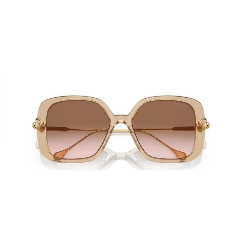 Sunglasses, Pillow shape, SK6011, Brown by SWAROVSKI