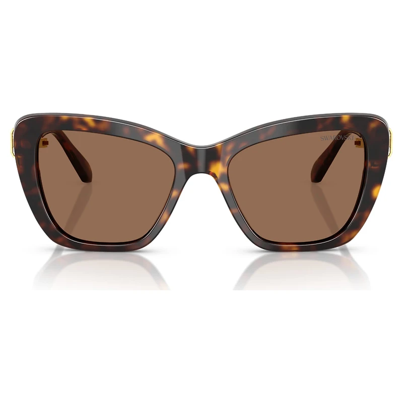 Sunglasses, Cat-Eye shape, SK6018, Brown by SWAROVSKI