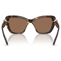 Sunglasses, Cat-eye shape, SK6018, Brown by SWAROVSKI