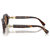 Sunglasses, Octagon shape, SK6028, Brown by SWAROVSKI