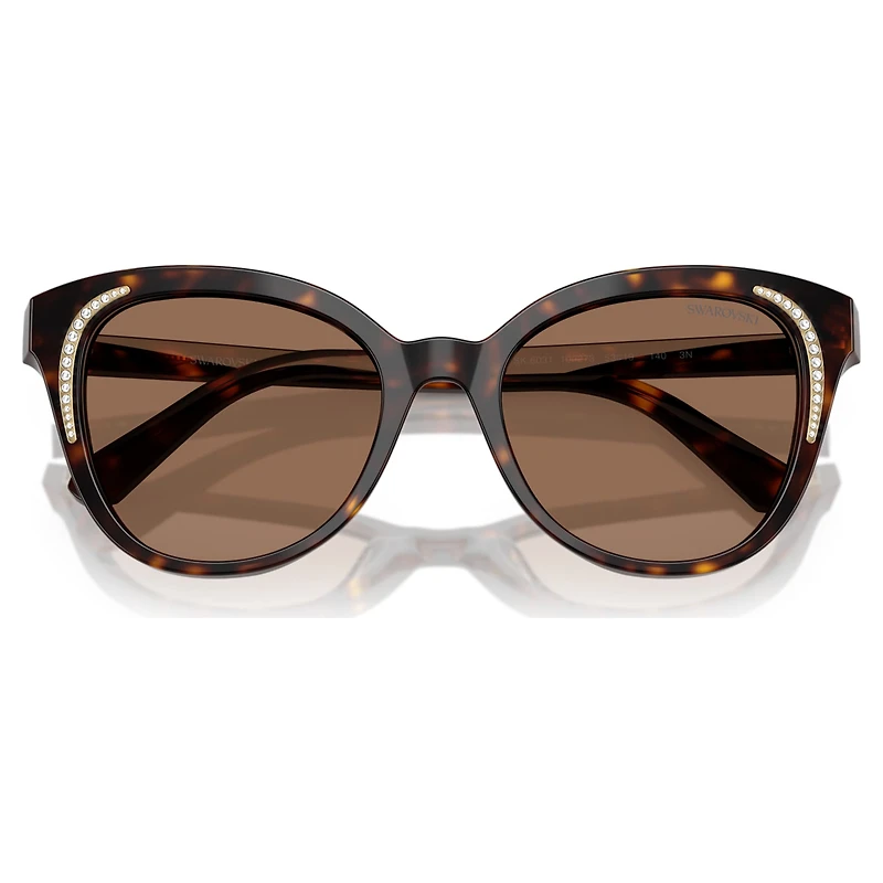 Sunglasses, Butterfly shape, SK6031, Brown by SWAROVSKI