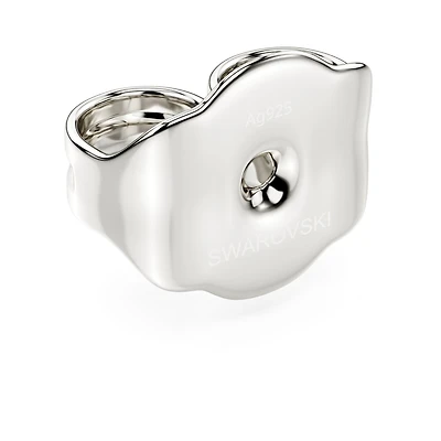 Swarovski Classica earring backs, Round cut, Sterling silver