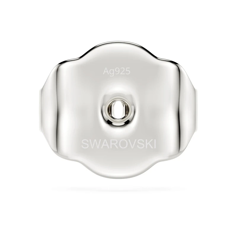 Swarovski Classica earring backs, Round cut, Sterling silver