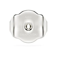 Swarovski Classica earring backs, Round cut, Sterling silver