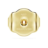 Swarovski Classica earring backs, set (10), Round cut, Sterling silver, 18K gold finish