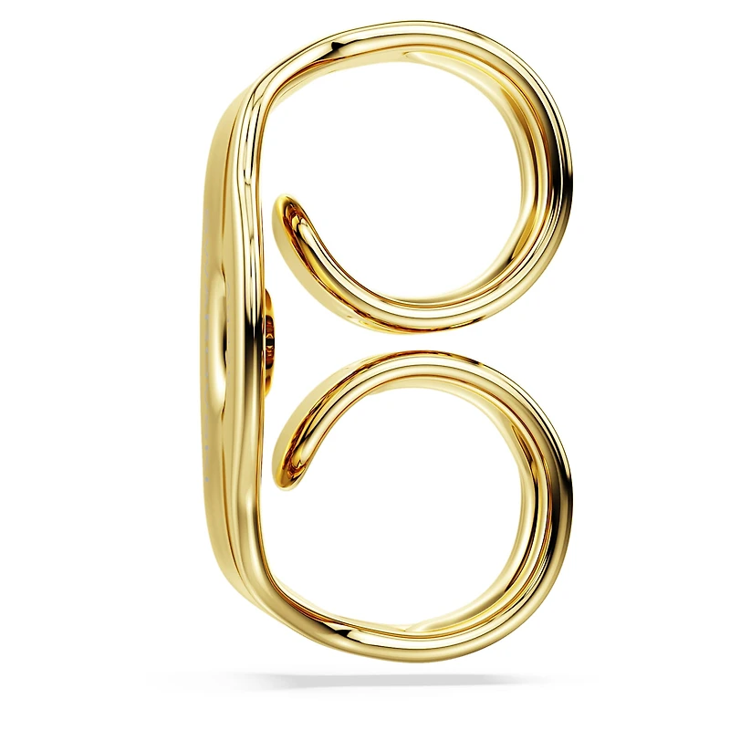 Swarovski Classica earring backs, set (10), Round cut, Sterling silver, 18K gold finish
