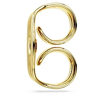 Swarovski Classica earring backs, set (10), Round cut, Sterling silver, 18K gold finish
