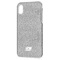 Swarovski High Smartphone Case with Bumper, iPhone® XS Max, Silver tone