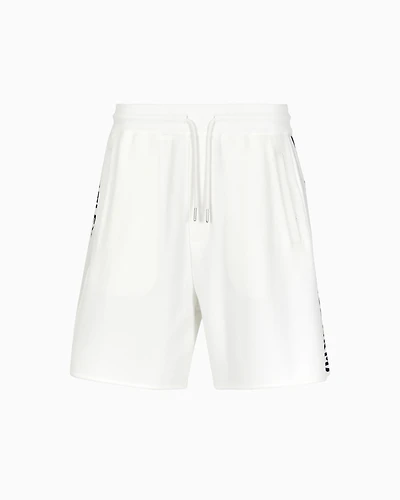 Shorts jacquard fabric with logo tape
