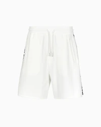 Shorts jacquard fabric with logo tape