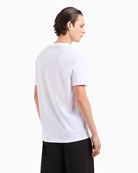 Crewneck, short-sleeved T-shirt with monogram design