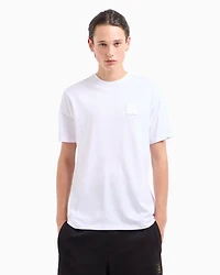 Crewneck, short-sleeved T-shirt with monogram design