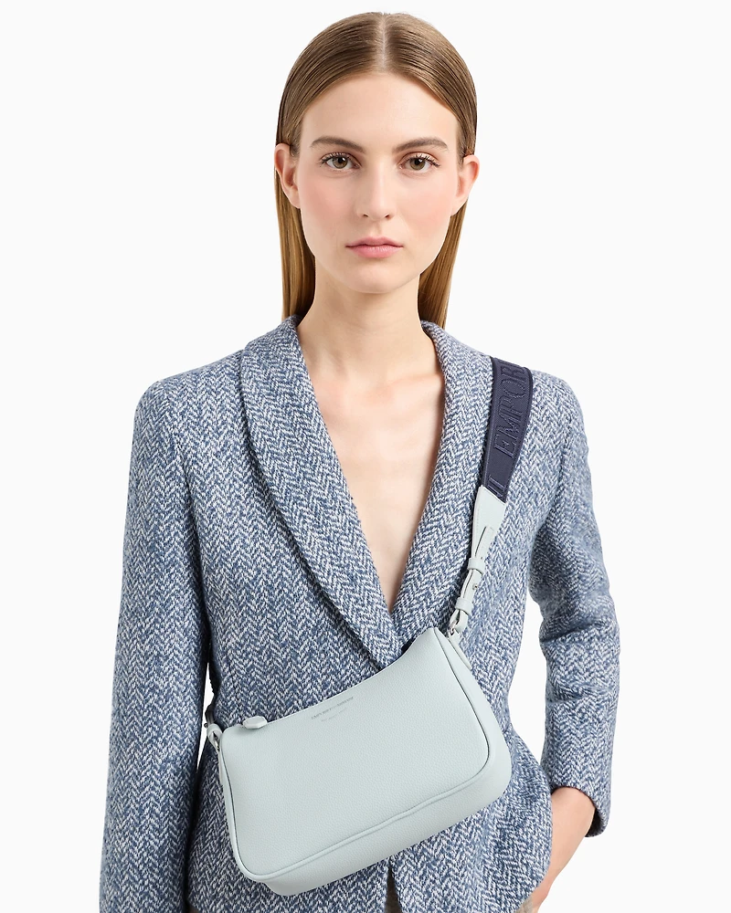 Emporio Armani - Bag with deer print, Woman, Grey, Size: TU