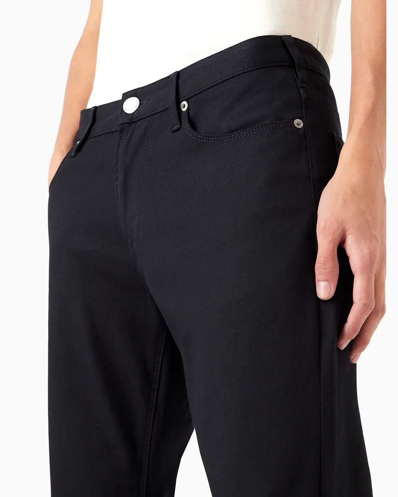 Emporio Armani - J06 Stretch-twill slim-fit trousers, Man, Navy_blue, Size: