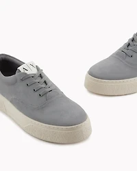 Leather lace-ups with high sole