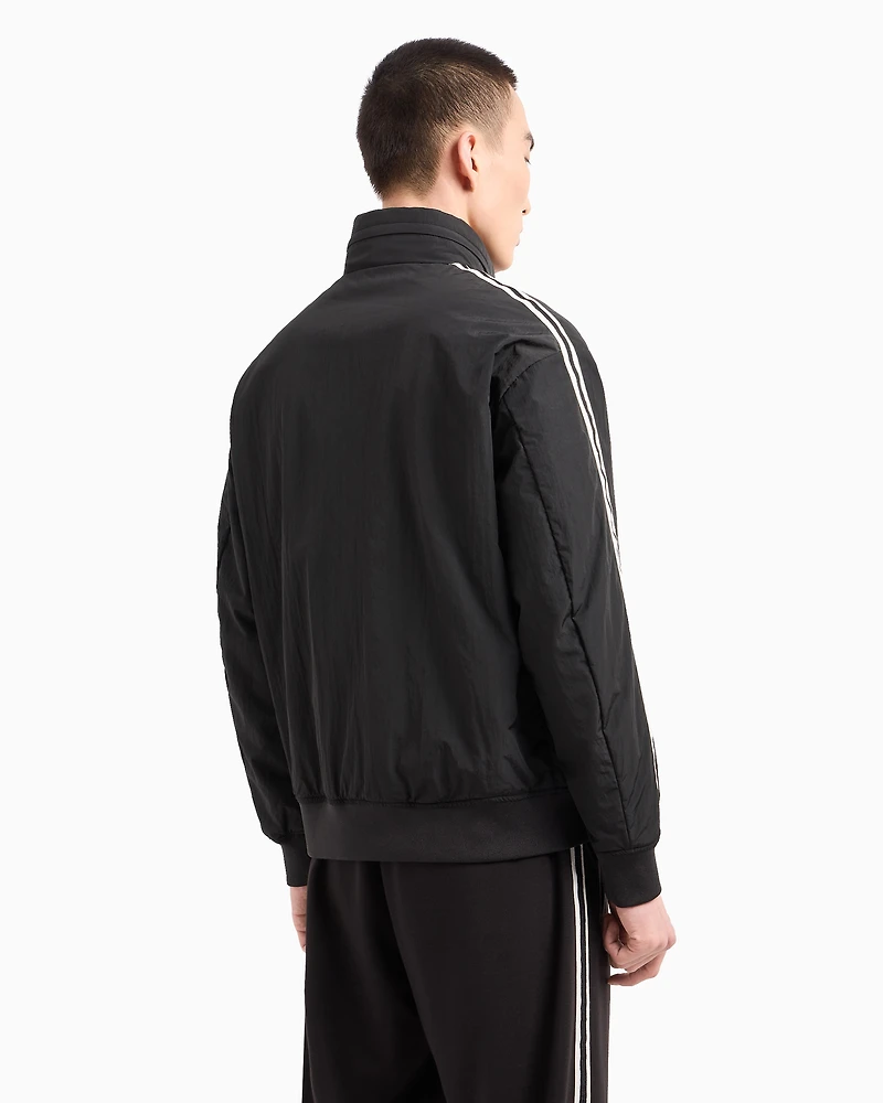 Full zip jacket with contrasting bands